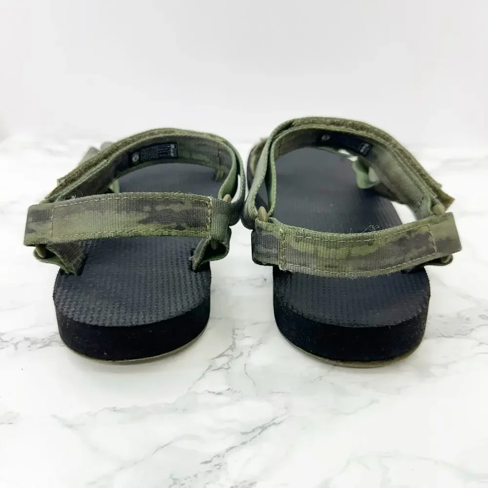 Teva Original Green Universal Tie Dye Quick Dry Sandals Big‎ Kids Size 5